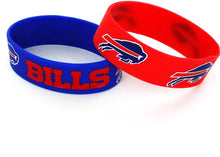 Load image into Gallery viewer, NFL Buffalo Bills Wide Bracelet, 2-Pack