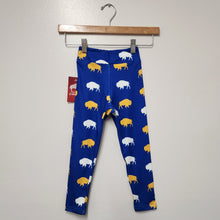 Load image into Gallery viewer, Kid's Blue and Gold Buffalo Leggings
