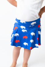 Load image into Gallery viewer, Red and Blue Buffalo Skort