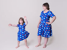 Load image into Gallery viewer, Adult Red and Blue Buffalo Dress