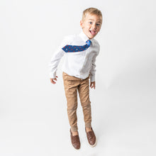 Load image into Gallery viewer, Kids Blue and Red Buffalo Bow Tie or Neck Tie