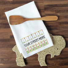 Load image into Gallery viewer, Custom Stained Glass Buffalo Street Towels