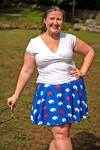 Load image into Gallery viewer, Adult Red and Blue Buffalo Skort