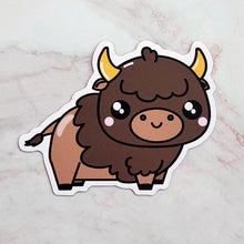 Load image into Gallery viewer, Kawaii Buffalo Sticker or Magnet