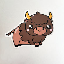 Load image into Gallery viewer, Kawaii Buffalo Sticker or Magnet