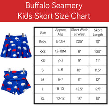 Load image into Gallery viewer, Red and Blue Buffalo Skort
