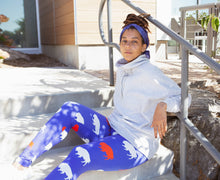 Load image into Gallery viewer, Cozy Red and Blue Buffalo Leggings