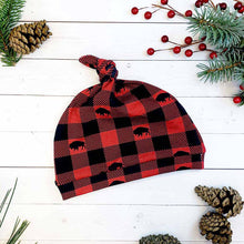 Load image into Gallery viewer, Buffalo Plaid Knot Hat