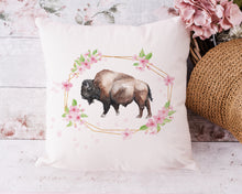 Load image into Gallery viewer, Buffalo Cherry Blossom Pillow