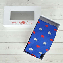 Load image into Gallery viewer, Blue and Red Buffalo Neck Tie