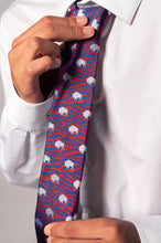 Load image into Gallery viewer, Zebra Buffalo Neck Tie or Bow Tie
