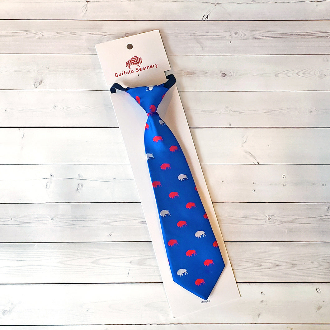 Kids Blue and Red Buffalo Neck Tie or Bow Tie