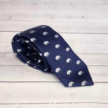Load image into Gallery viewer, Navy Buffalo Polyester Neck Tie
