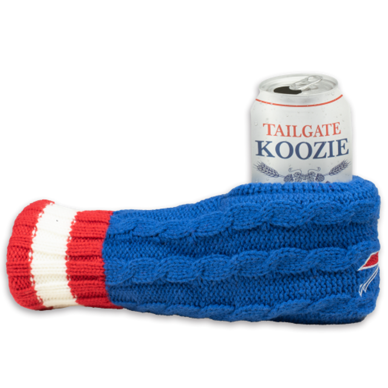 Red Stripe Buffalo Skinny Can Koozie