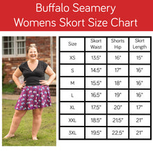 Load image into Gallery viewer, Adult Red and Blue Buffalo Skort
