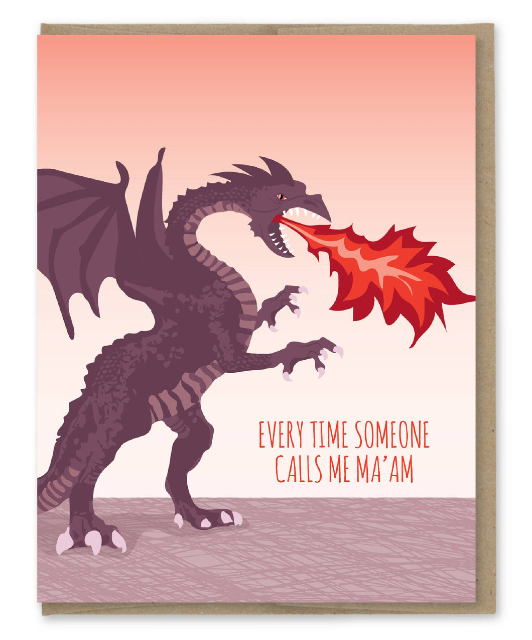 Ma'am Dragon Birthday Card