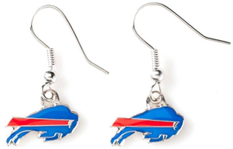 NFL Buffalo Bills Logo Dangle Earrings
