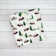 Load image into Gallery viewer, Adventure Buffalo Swaddle Blanket

