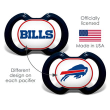 Load image into Gallery viewer, Bills 2 Pack Pacifiers

