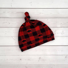Load image into Gallery viewer, Buffalo Plaid Knot Hat

