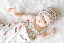 Load image into Gallery viewer, Floral Buffalo Swaddle Blanket
