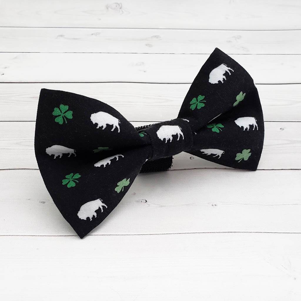 Irish Buffalo Dog Bow Tie