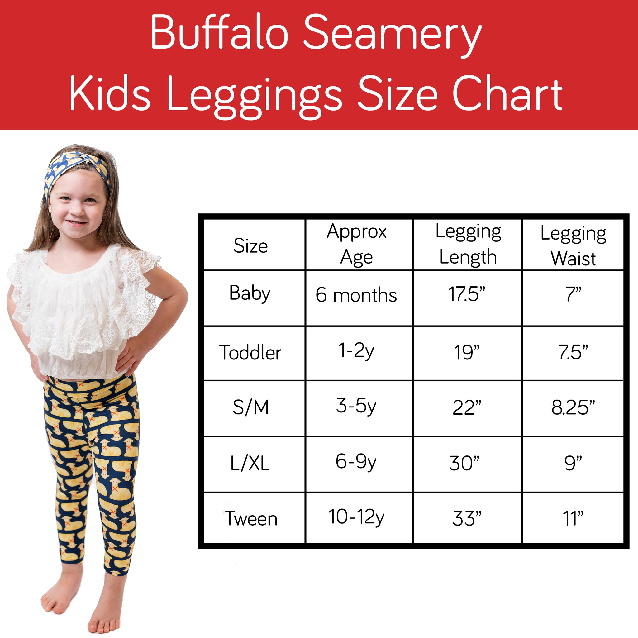 Kid's Floral Buffalo Leggings – Buffalo Seamery