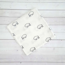 Load image into Gallery viewer, Buffalo Outline Swaddle Blanket

