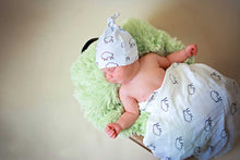 Load image into Gallery viewer, Buffalo Outline Swaddle Blanket
