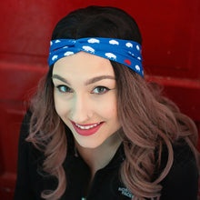 Load image into Gallery viewer, Red/Blue or Blue/Gold Buffalo Headband
